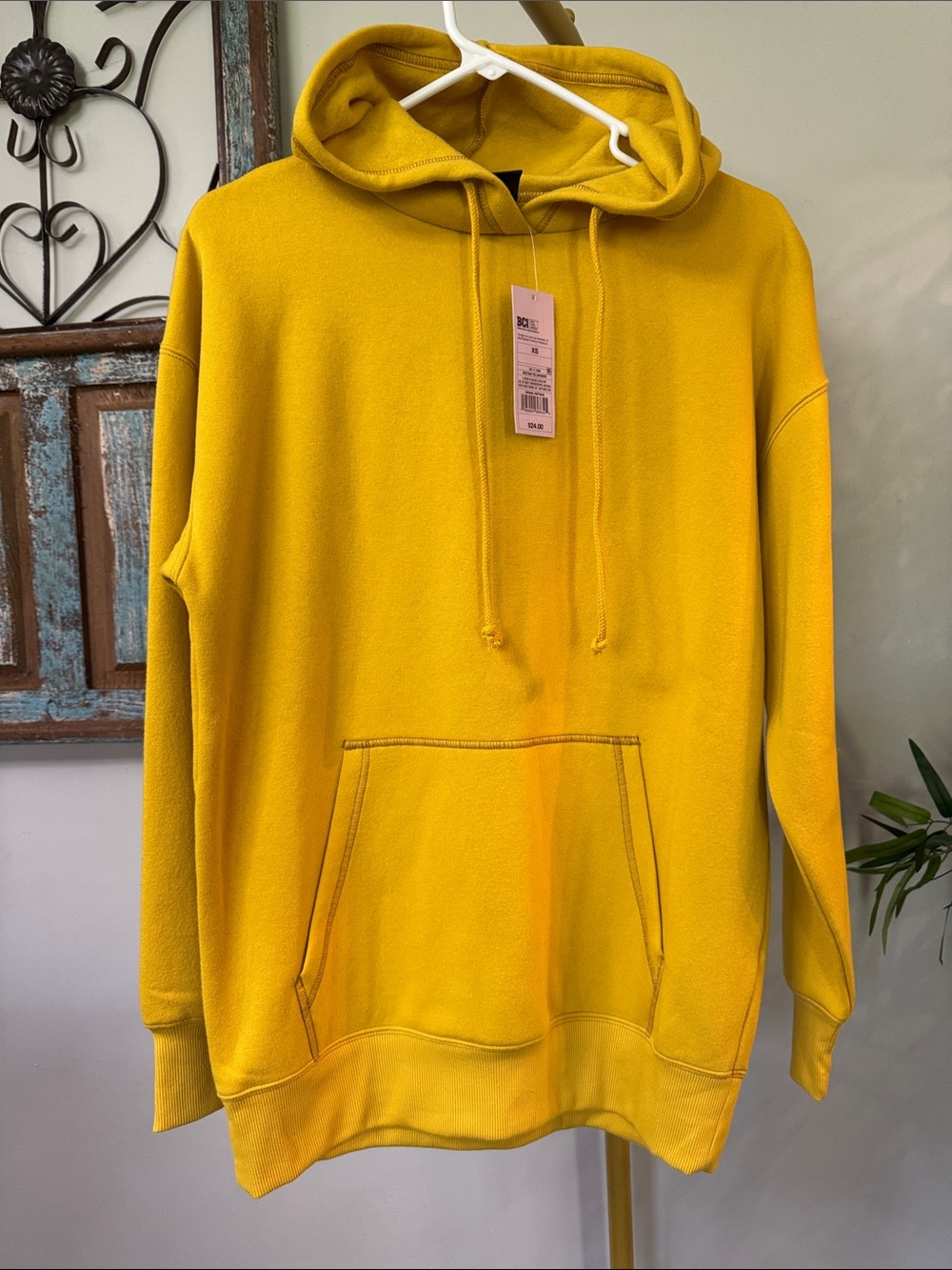 wild fable Mustard Yellow Pullover Hoodie NWT XS
